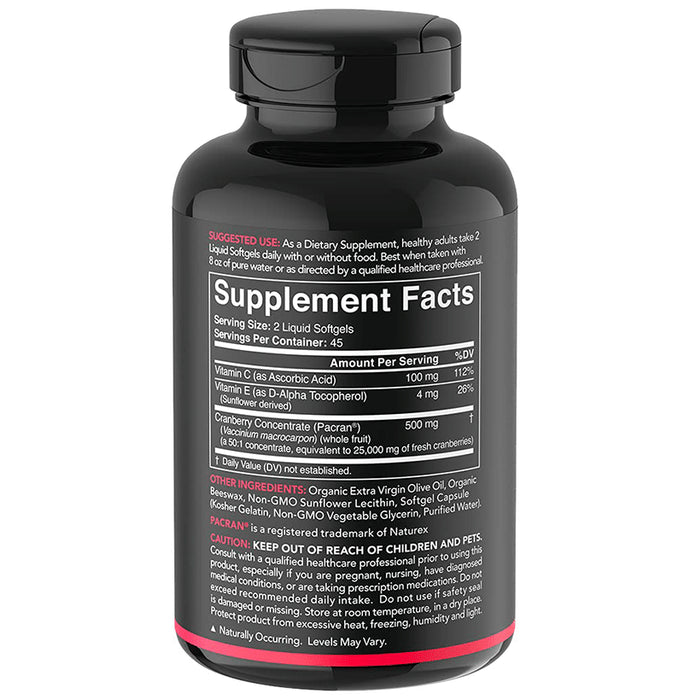 Sports Research Cranberry Concentrate Whole Fruit 600mg Softgels