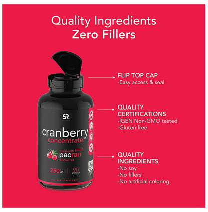 Sports Research Cranberry Concentrate Whole Fruit 600mg Softgels