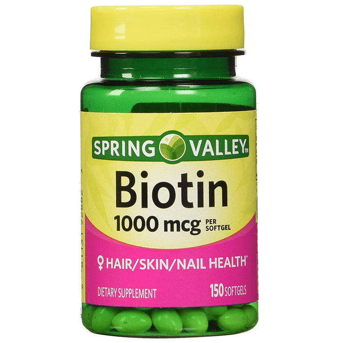 Spring Valley Biotin 1000mcg Softgel - Classic Derma