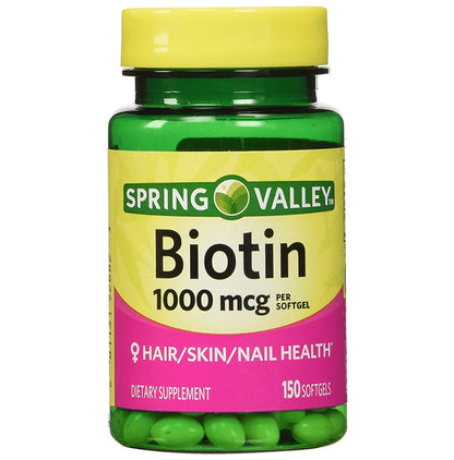 Spring Valley Biotin 1000mcg Softgel - Classic Derma