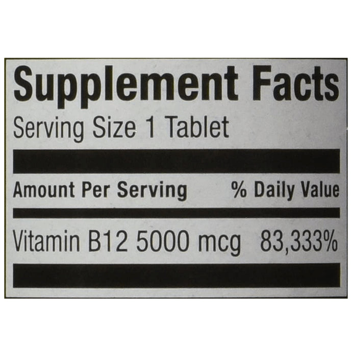 Spring Valley Vitamin B12 5000mcg Tablet Natural Cherry