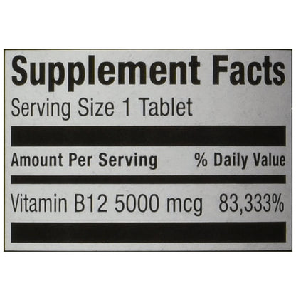 Spring Valley Vitamin B12 5000mcg Tablet Natural Cherry