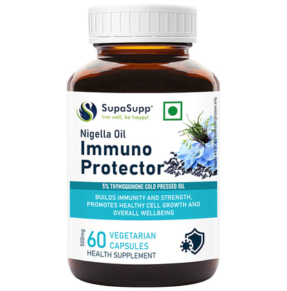 Sri Sri Tattva SupaSupp Nigella Oil Vegetarian Capsule Immuno Protector, Builds Immunity & Strength - Classic Derma
