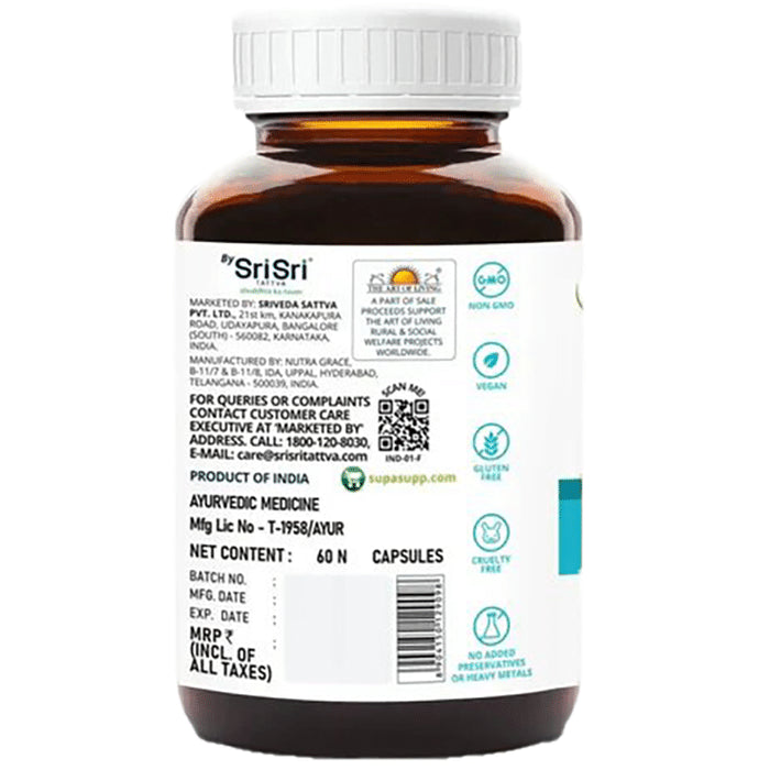 Sri Sri Tattva SupaSupp Nigella Oil Vegetarian Capsule Immuno Protector, Builds Immunity & Strength