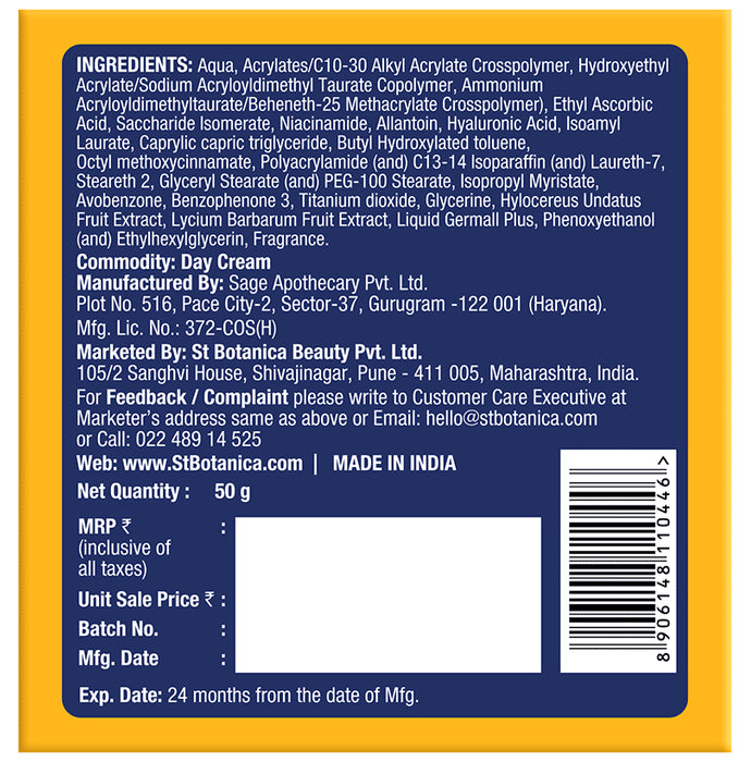 St.Botanica Goji Berry Day Cream with Vitamin C SPF 15