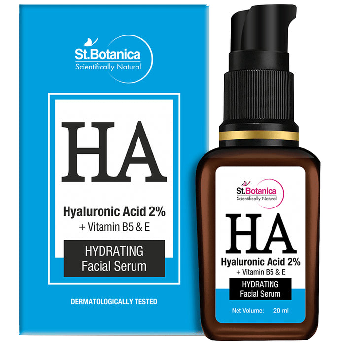 St.Botanica HA Hyaluronic Acid 2% + Vitamin B5 & E Hydrating Facial Serum - Classic Derma