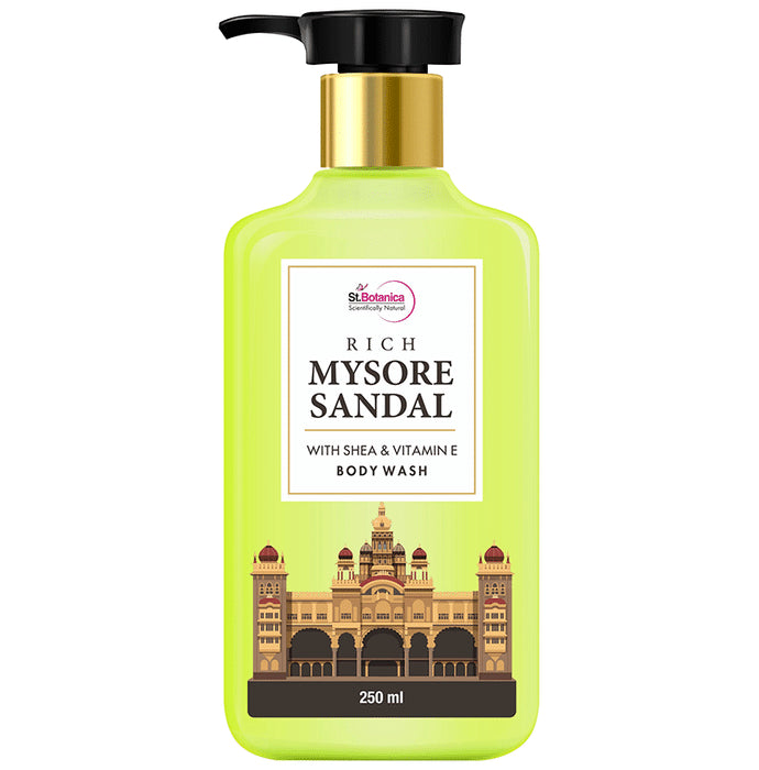 St.Botanica Rich Mysore Sandal with Shea & Vitamin E Body Wash - Classic Derma