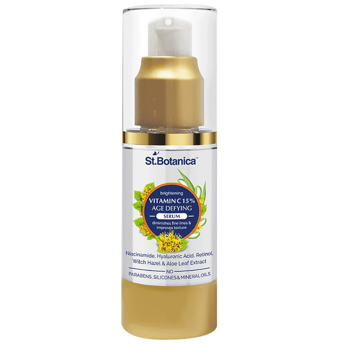 St.Botanica Vitamin C 15%, E & Hyaluronic Acid Age Defying & Skin Clearing Serum - Classic Derma