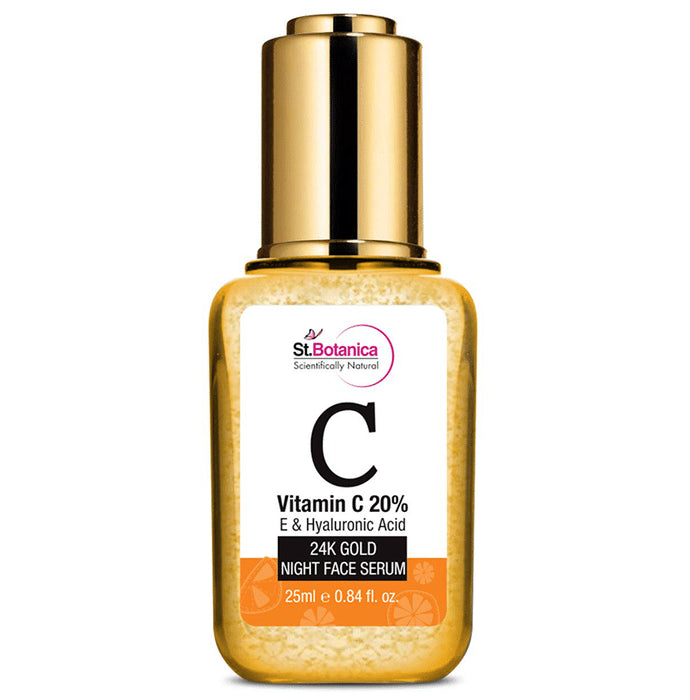 St.Botanica Vitamin C 20%, E & Hyaluronic Acid 24k Gold Night Face Serum