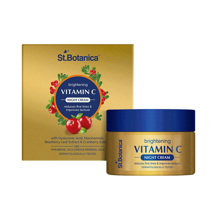 St.Botanica Vitamin C, E & Hyaluronic Acid Brightening Night Cream - Classic Derma