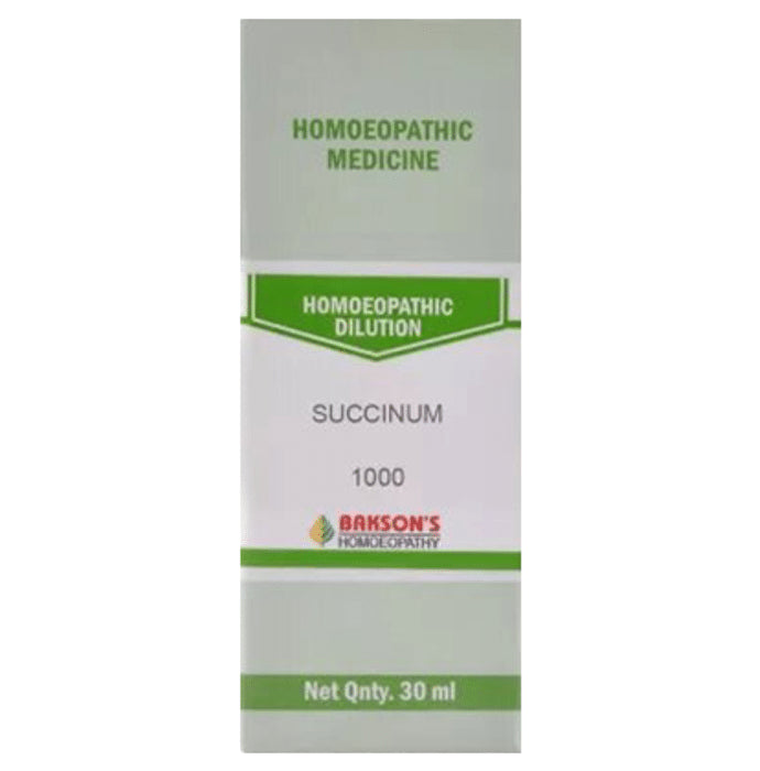 Bakson's Homeopathy Succinum Dilution 1M - Classic Derma