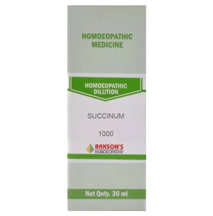 Bakson's Homeopathy Succinum Dilution 1M - Classic Derma