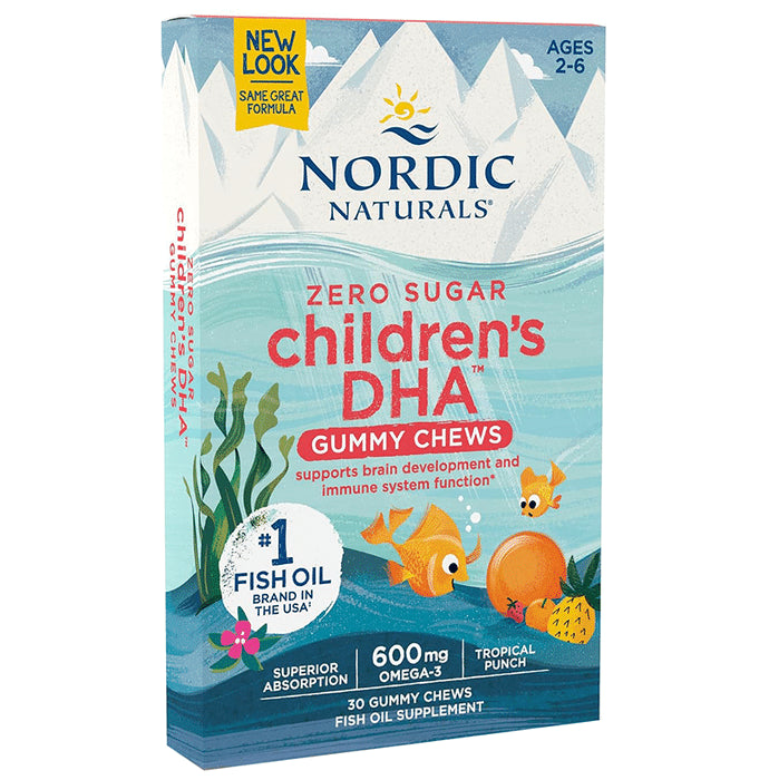 Nordic Naturals Zero Sugar Children's DHA Gummy Chews 600mg - Classic Derma