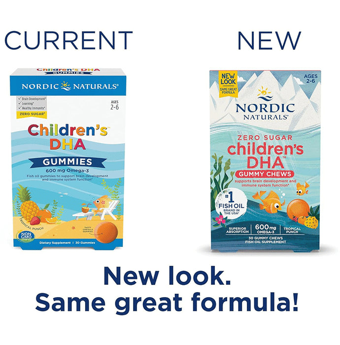 Nordic Naturals Zero Sugar Children's DHA Gummy Chews 600mg