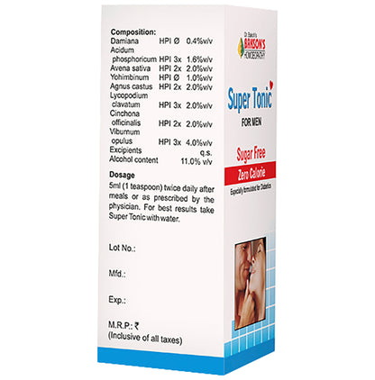 Bakson's Homeopathy Super Tonic for Men Sugar Free