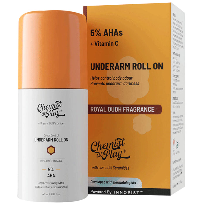 Chemist At Play Odour Control Underarm Roll On Royal Oudh - Classic Derma