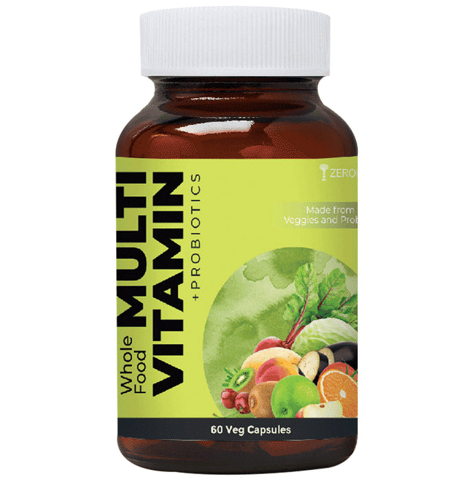 Zeroharm Sciences Whole Food Multivitamin + Probiotcs Veg Capsule - Classic Derma