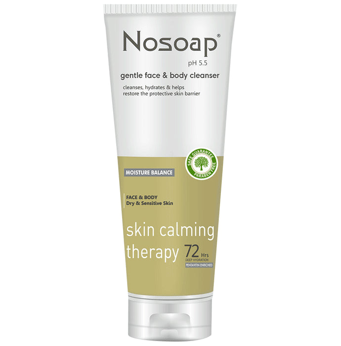 Nosoap Gentle Face & Body Cleanser | Moisture Balance for Dry & Sensitive Skin | Paraben-Free - Classic Derma