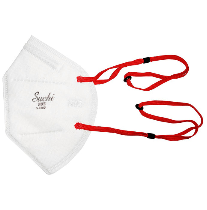 Suchi N 95 Face Mask with Adjustable Overhead Loop White - Classic Derma