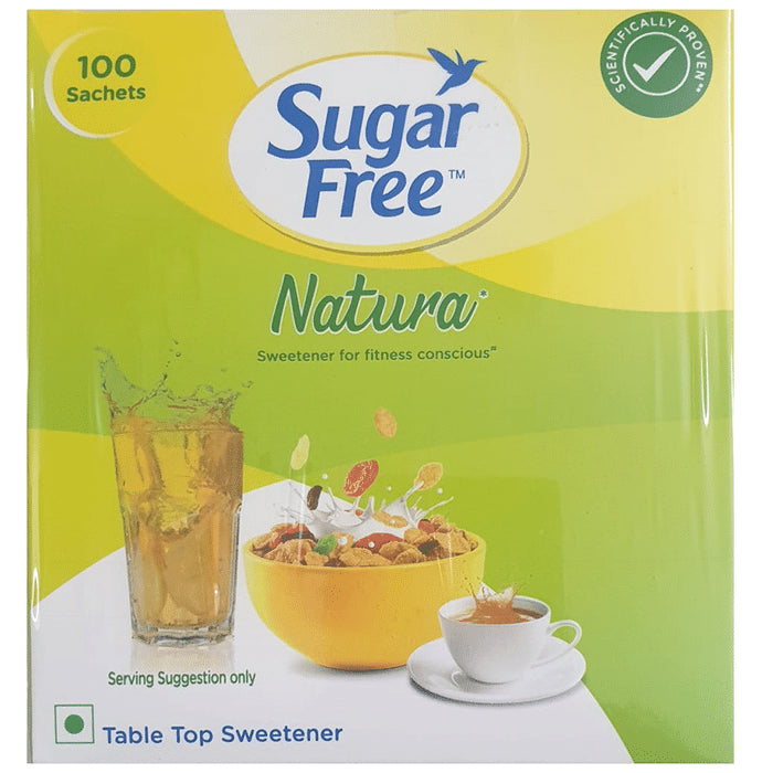 Sugar Free Natura Sweetner for Fitness Conscious (100 Sachet Each) - Classic Derma