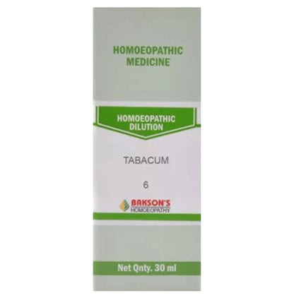 Bakson's Homeopathy Tabacum Dilution 6 - Classic Derma