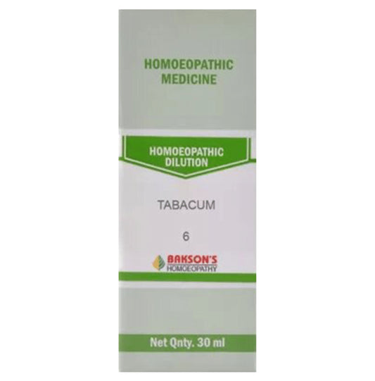 Bakson's Homeopathy Tabacum Dilution 6 - Classic Derma