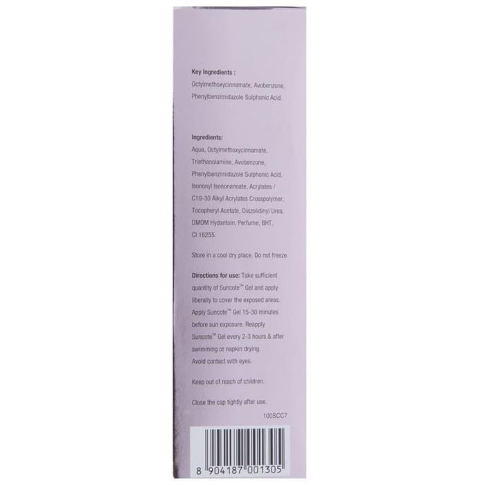 Suncote SPF 30 Sunscreen Gel for UV Rays Protection