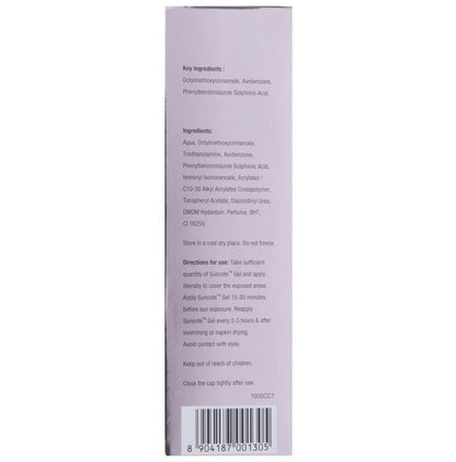 Suncote SPF 30 Sunscreen Gel for UV Rays Protection