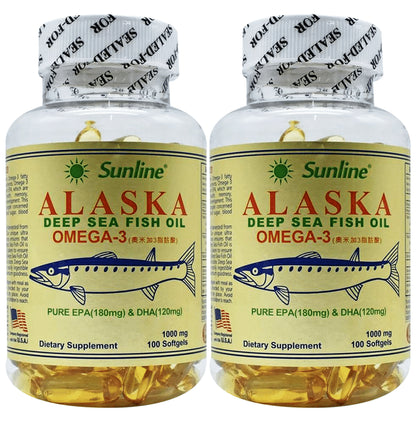 Sunline Alaska Deep Sea Fish Oil with Omega 3 Softgel (100 Each) - Classic Derma