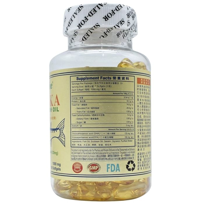 Sunline Alaska Deep Sea Fish Oil with Omega 3 Softgel (100 Each)