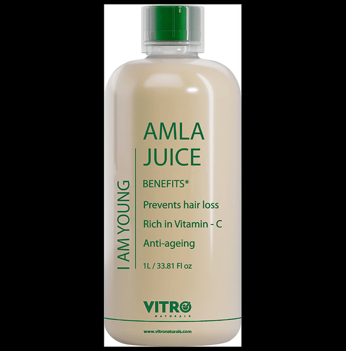 Vitro Naturals I Am Young Amla Juice Prevents Hair Loss, Anti-ageing - Classic Derma