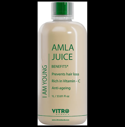 Vitro Naturals I Am Young Amla Juice Prevents Hair Loss, Anti-ageing - Classic Derma