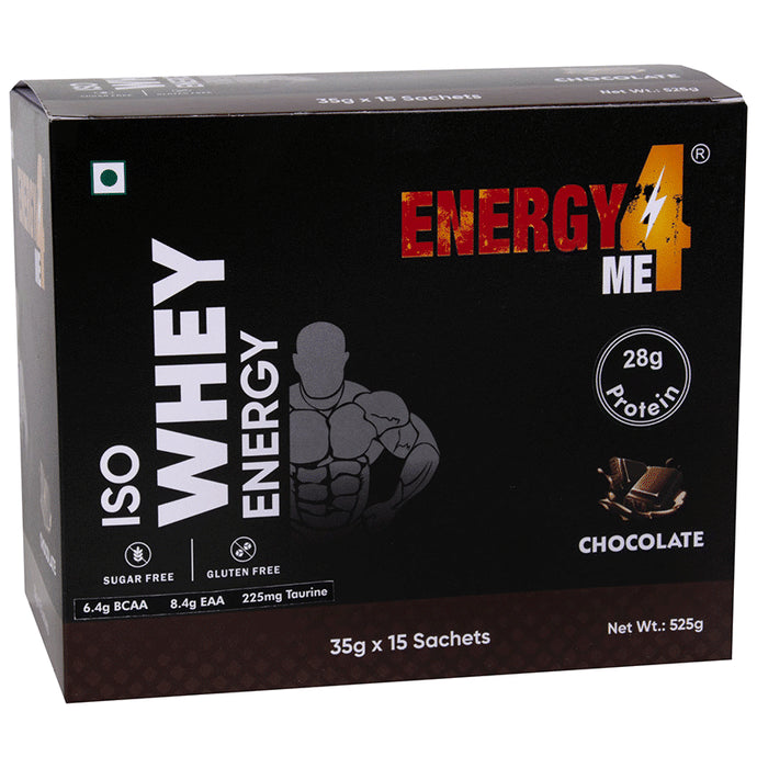 Energy4Me Iso Whey Protein Chocolate Sachet (35gm Each) - Classic Derma
