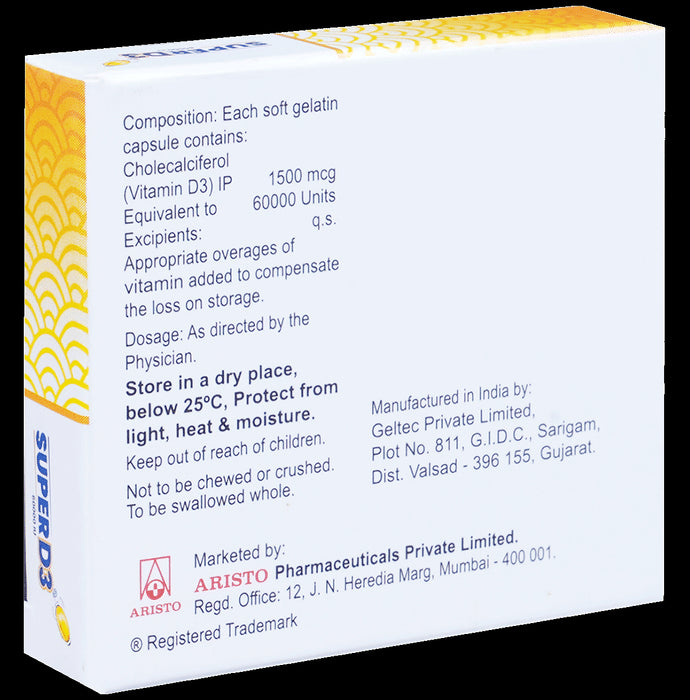 Super D3 60000IU Capsule