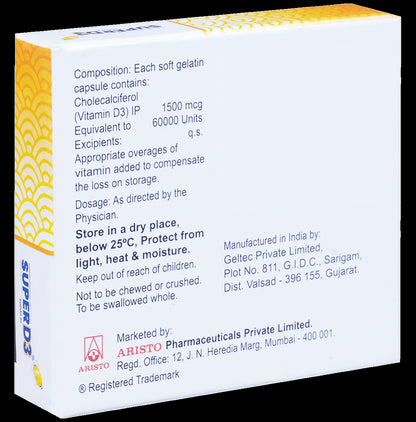 Super D3 60000IU Capsule