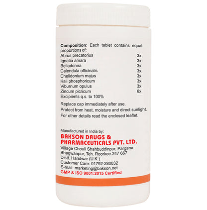 Bakson's Homeopathy Tense Aid Tablet