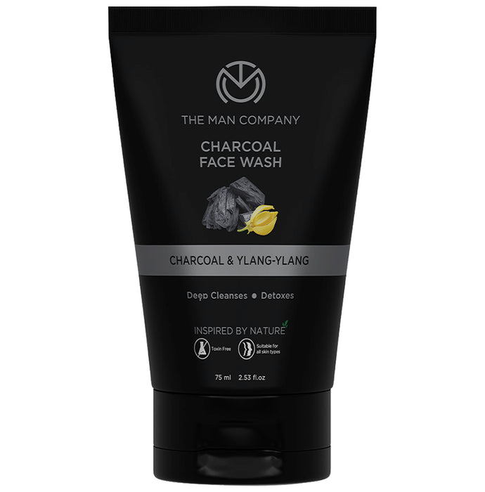 The Man Company Charcoal & Ylang-Ylang Face Wash - Classic Derma