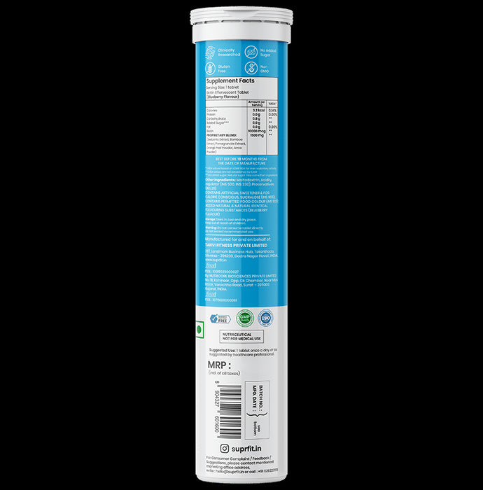 Superfit Biotin Effervescent Tablet Blueberry