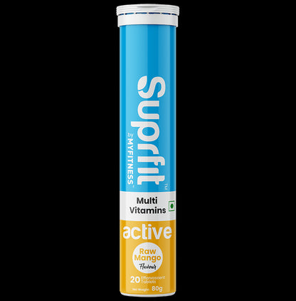 Superfit Multivitamin Active Effervescent Tablet Raw Mango - Classic Derma