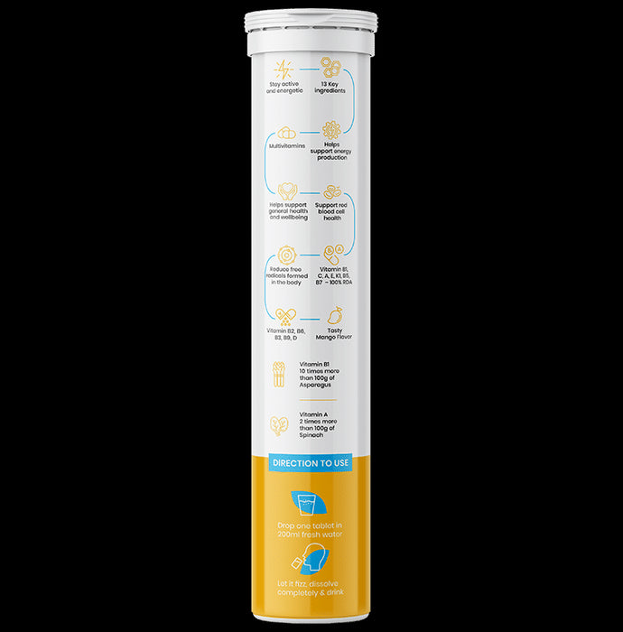 Superfit Multivitamin Active Effervescent Tablet Raw Mango