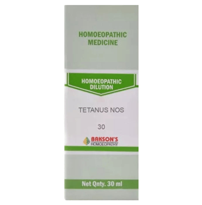 Bakson's Homeopathy Tetanus Nos. Dilution 30 - Classic Derma