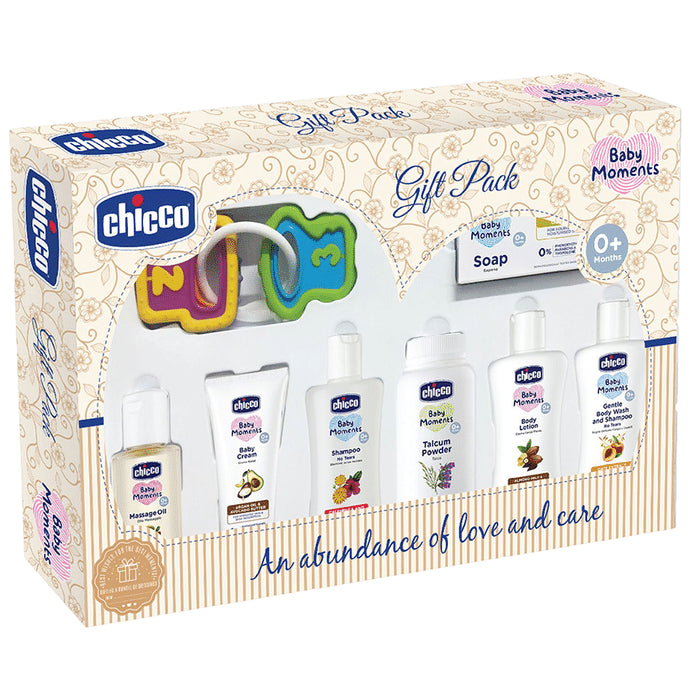 Chicco Baby Moments Baby Delight Gift Pack Beige - Classic Derma