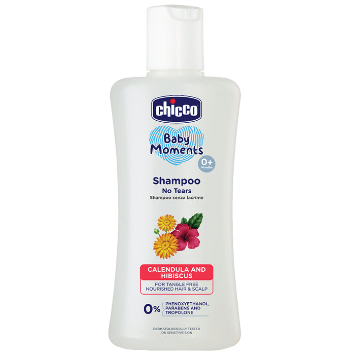 Chicco Baby Moments NO-Tears Shampoo Calendula and Hibiscus - Classic Derma