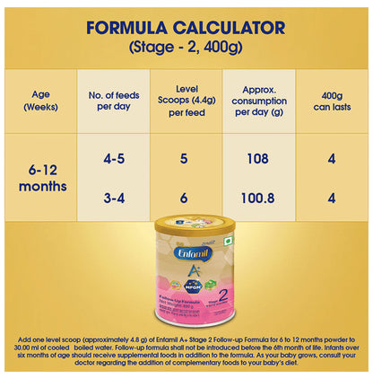 Enfamil A+ Stage 2 Follow Up Formula | With DHA, ARA & Prebiotics