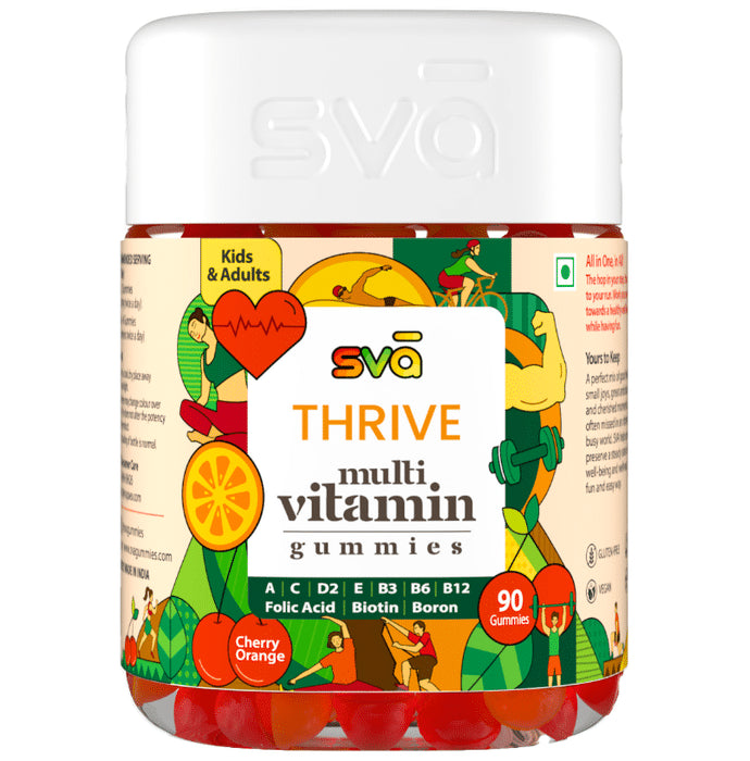 Sva Thrive Multivitamin Gummies Cherry Orange - Classic Derma