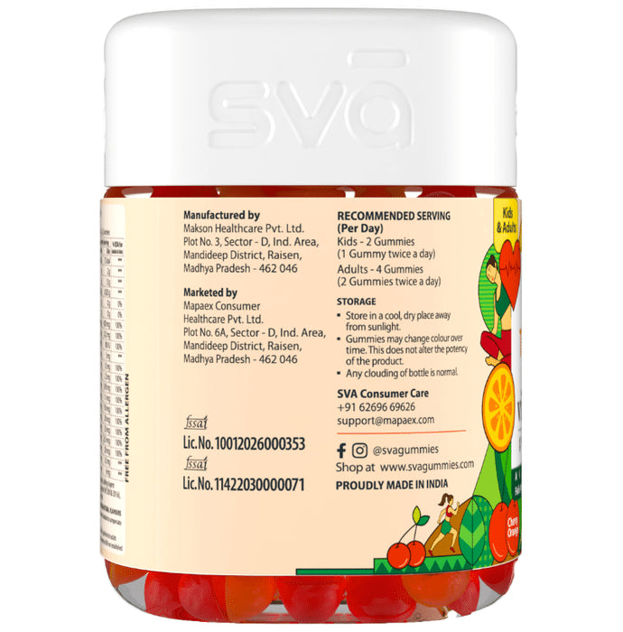 Sva Thrive Multivitamin Gummies Cherry Orange