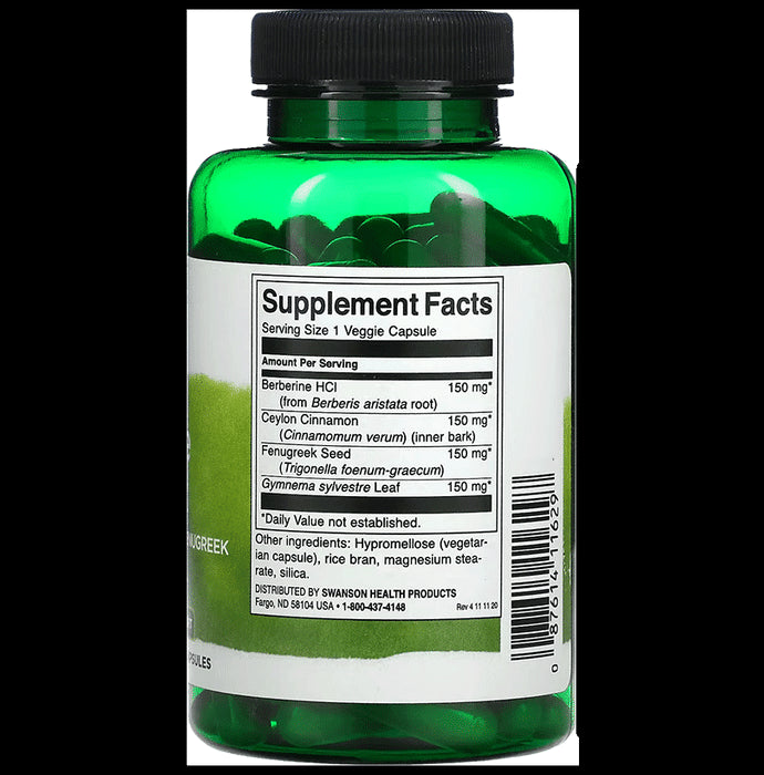 Swanson Berberine 400mg Capsule