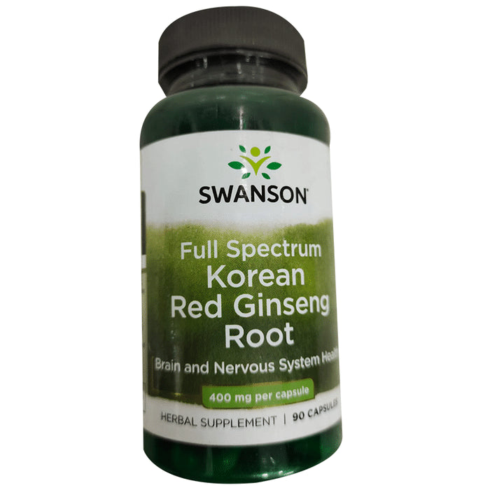 Swanson Full Spectrum Korean Red Ginseng Root Capsule - Classic Derma