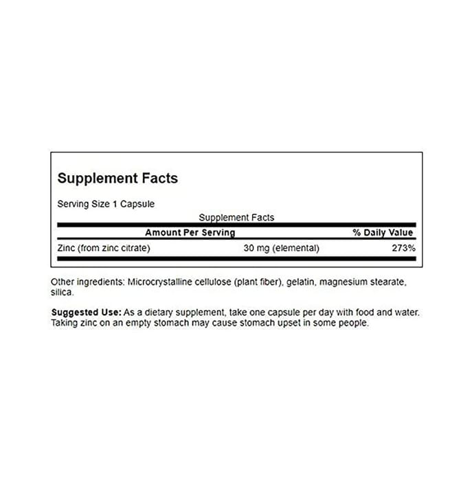 Swanson Zinc Citrate Capsule