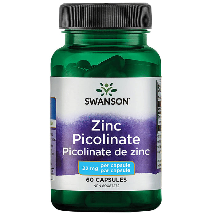 Swanson Zinc Picolinate 22mg Capsule - Classic Derma